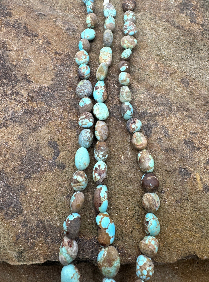 RARE Number 8 Turquoise (Nevada) 7x8-8x15mm Rounded Nuggett