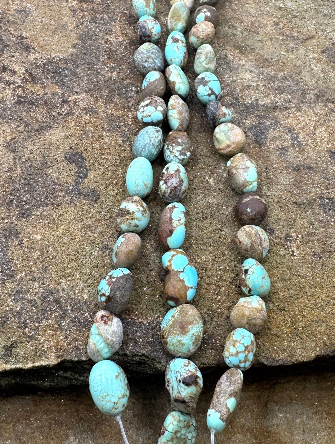 RARE Number 8 Turquoise (Nevada) 7x8-8x15mm Rounded Nuggett