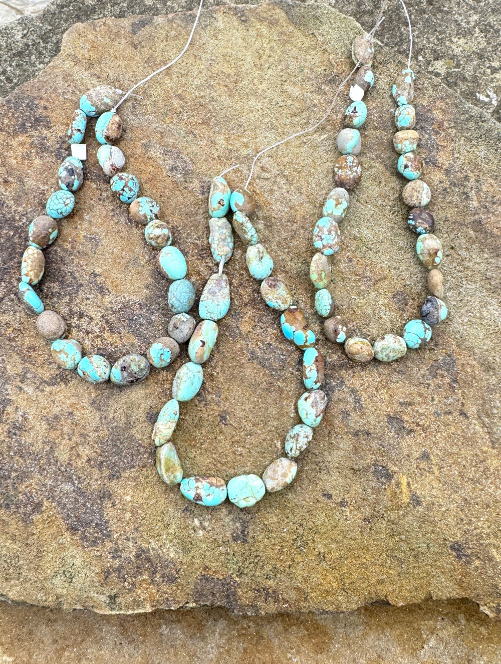 RARE Number 8 Turquoise (Nevada) 7x8-8x15mm Rounded Nuggett