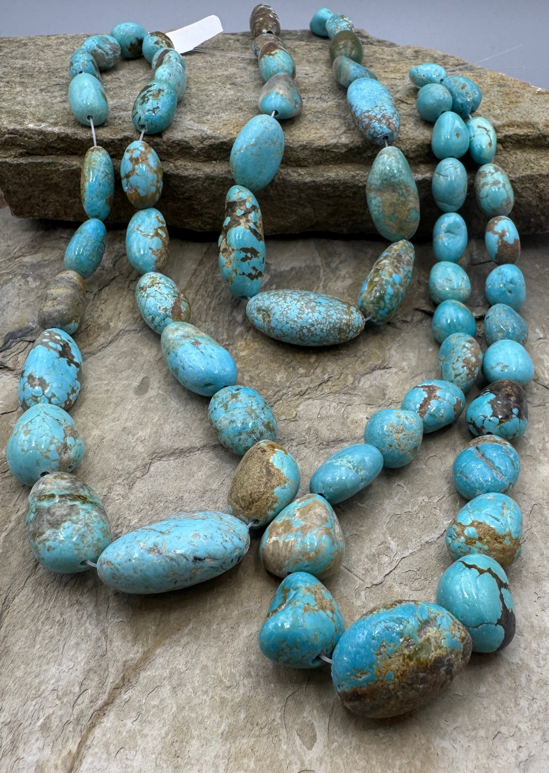RARE Number 8 Turquoise (Nevada) BIG Graduated Rounded