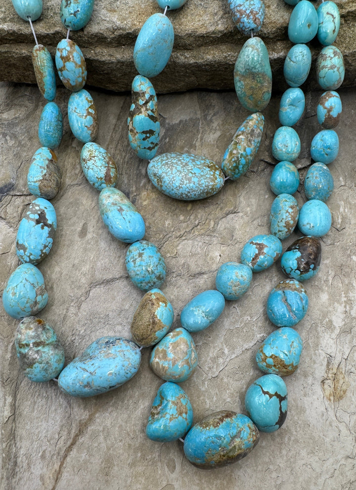 RARE Number 8 Turquoise (Nevada) BIG Graduated Rounded