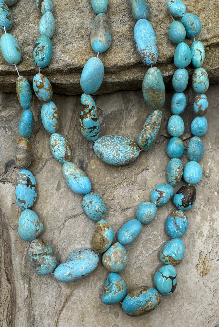 RARE Number 8 Turquoise (Nevada) BIG Graduated Rounded