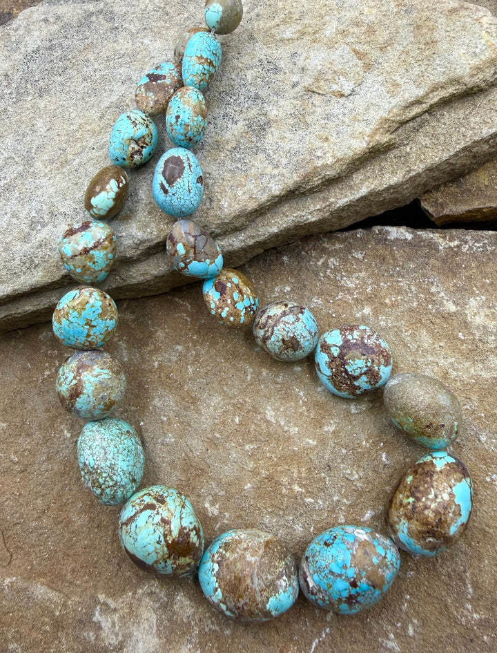 RARE Number 8 Turquoise (Nevada) BIG Graduated Rounded