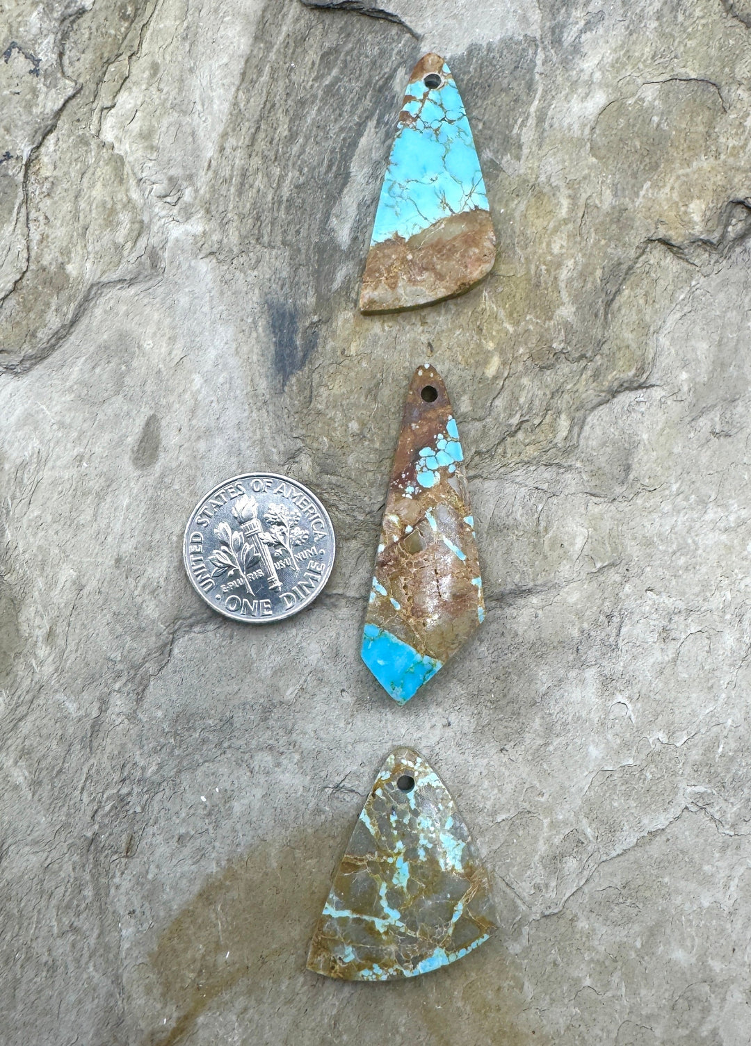 RARE Number 8 Turquoise (Nevada) Focal Pendant Bead (Select