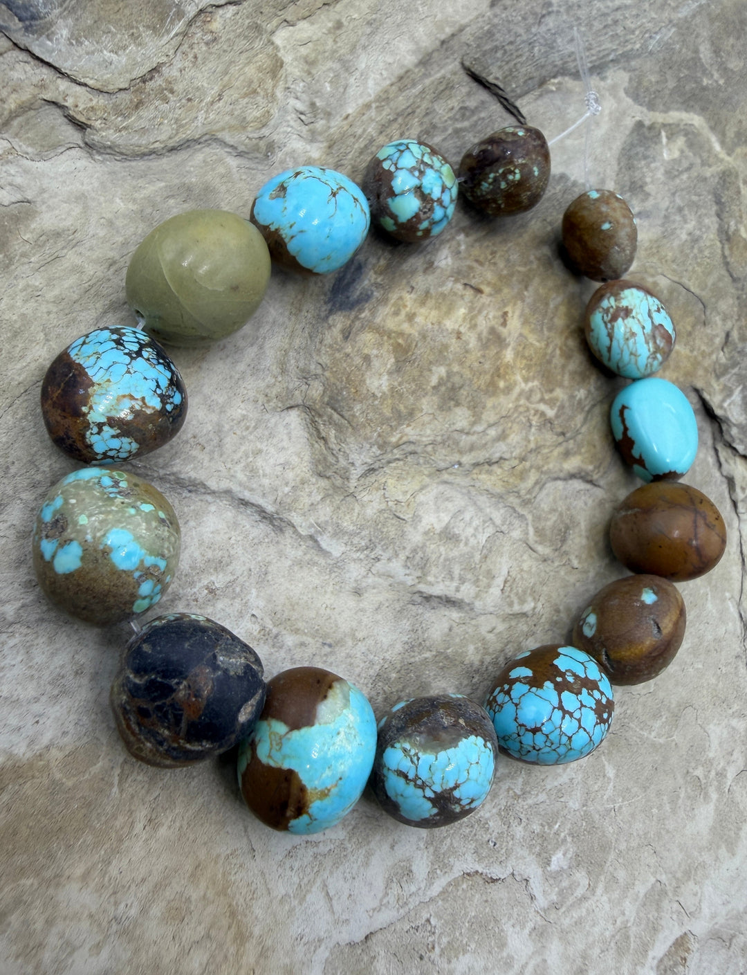 RARE Number 8 Turquoise (Nevada) Graduated (12-13x15mm)