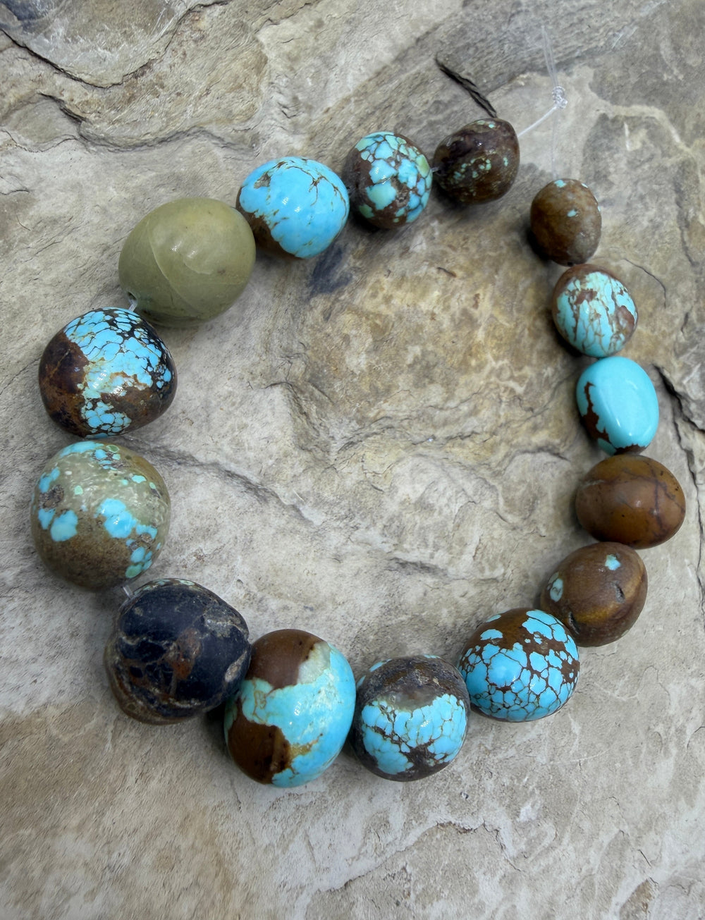 RARE Number 8 Turquoise (Nevada) Graduated (12-13x15mm)