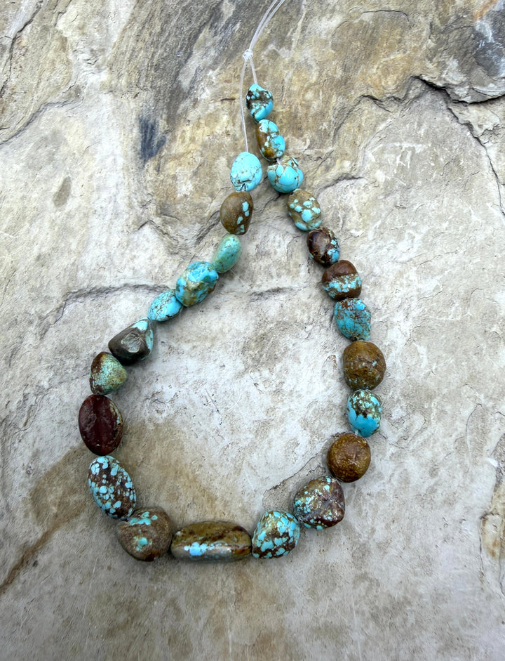RARE Number 8 Turquoise (Nevada) Graduated Round Nugget