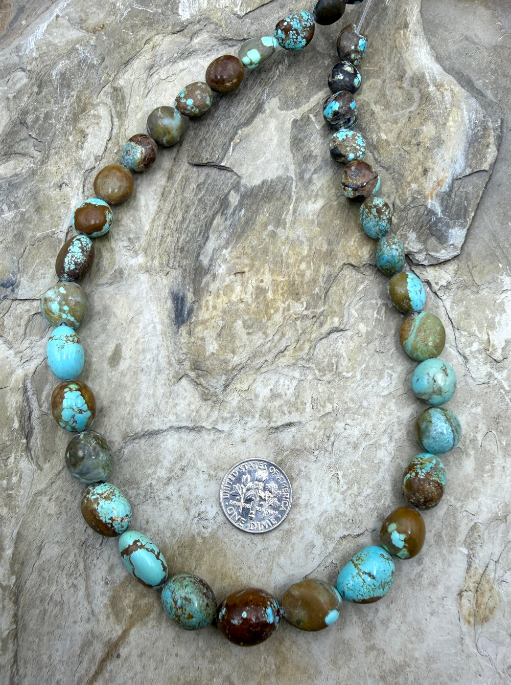 RARE Number 8 Turquoise (Nevada) Graduated Round Nugget