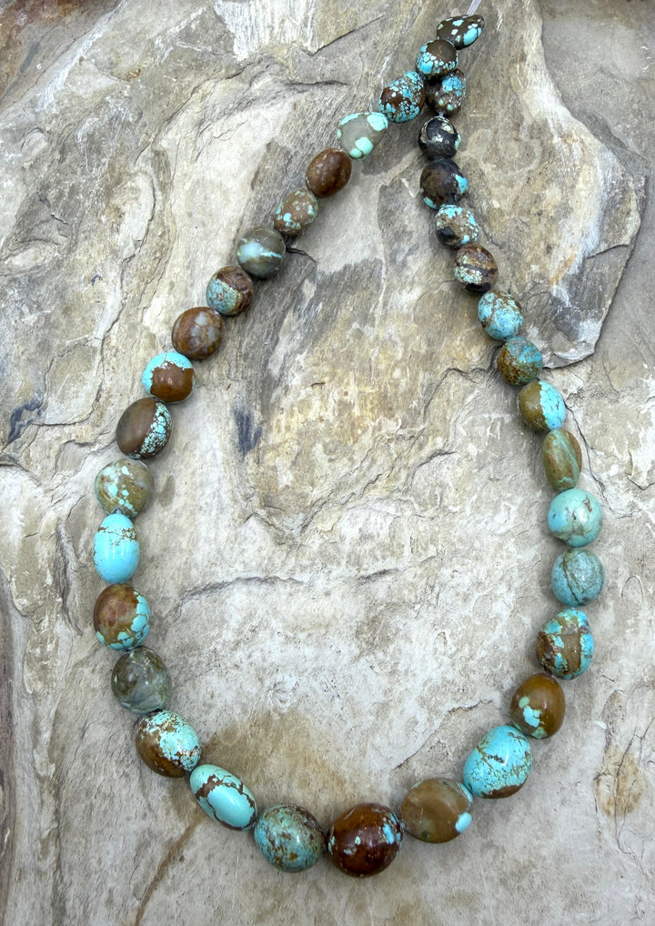 RARE Number 8 Turquoise (Nevada) Graduated Round Nugget