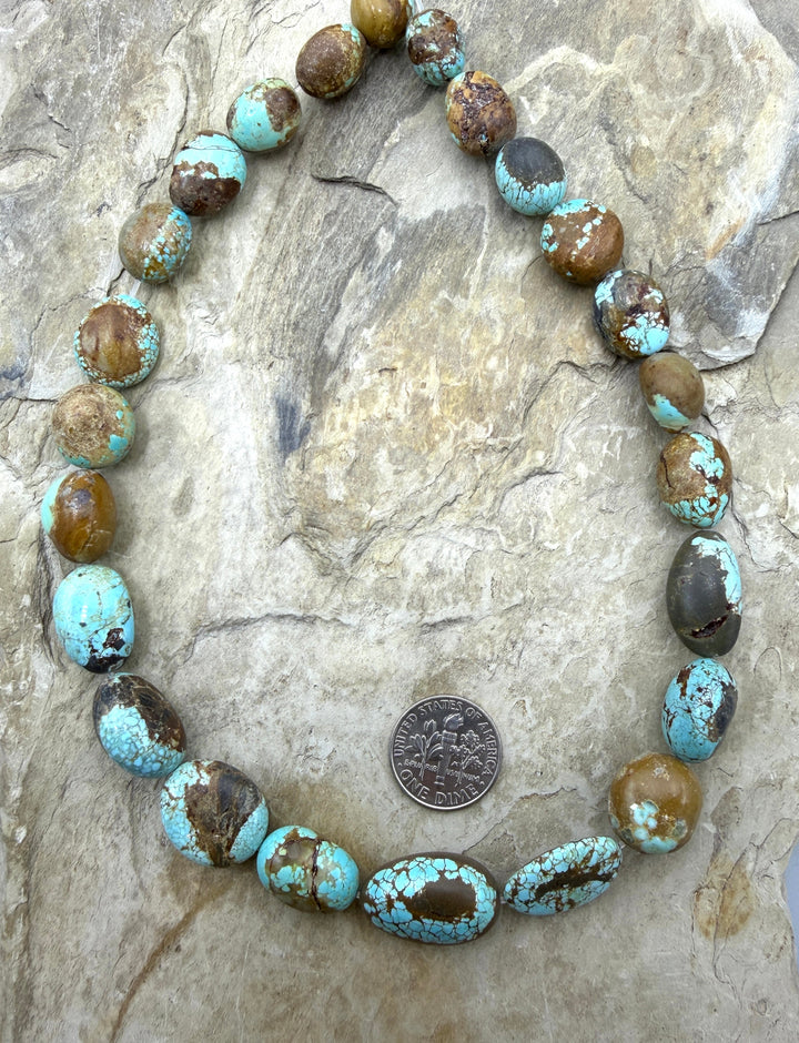 RARE Number 8 Turquoise (Nevada) Graduated Rounded Nugget