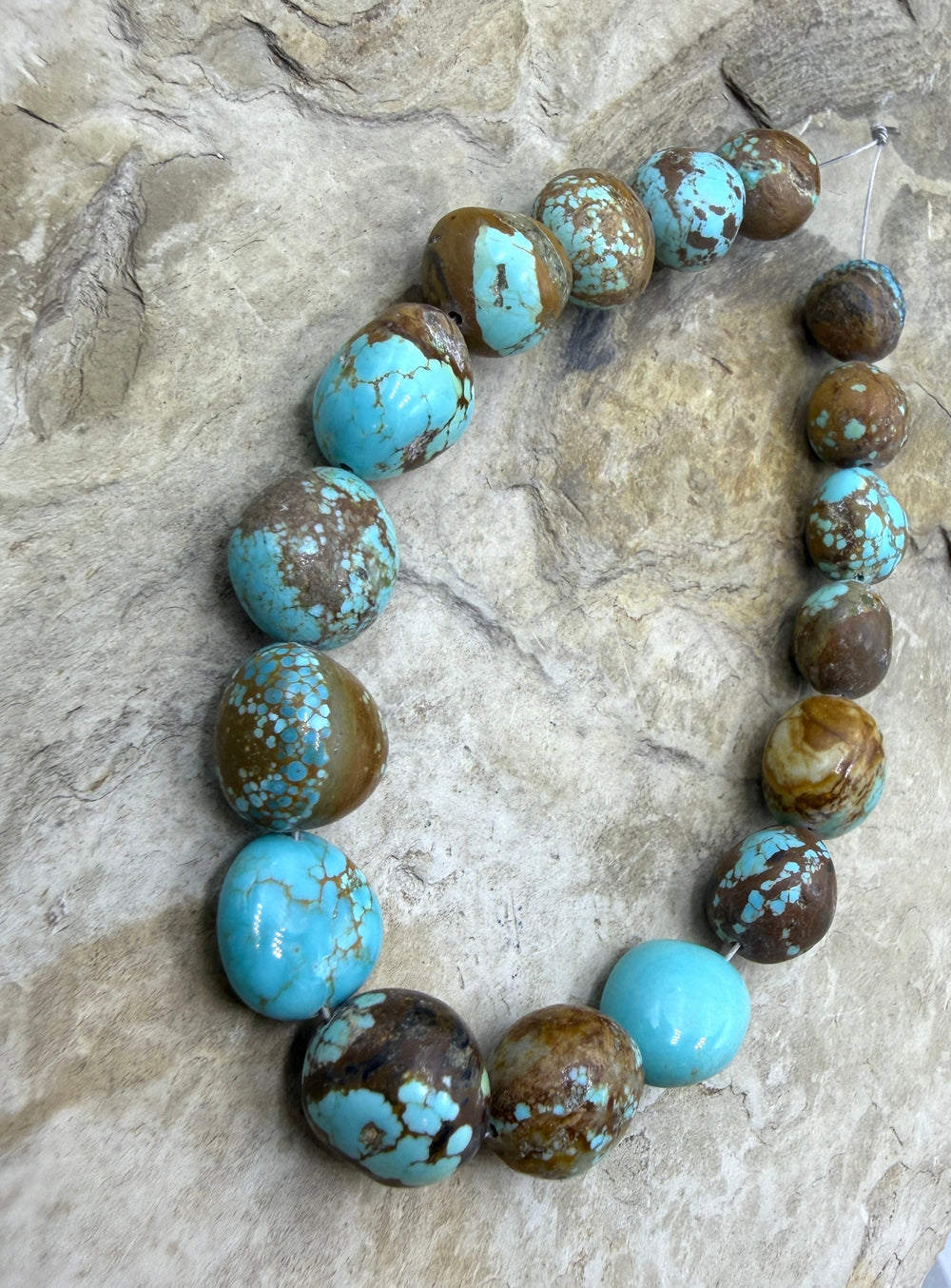 RARE Number 8 Turquoise (Nevada) Graduated Rounded Nugget