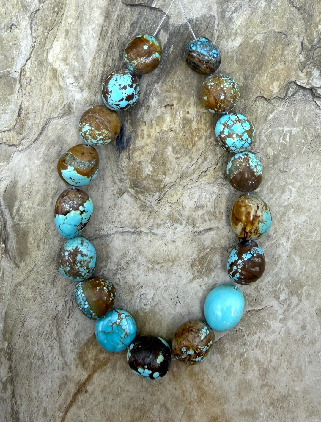 RARE Number 8 Turquoise (Nevada) Graduated Rounded Nugget