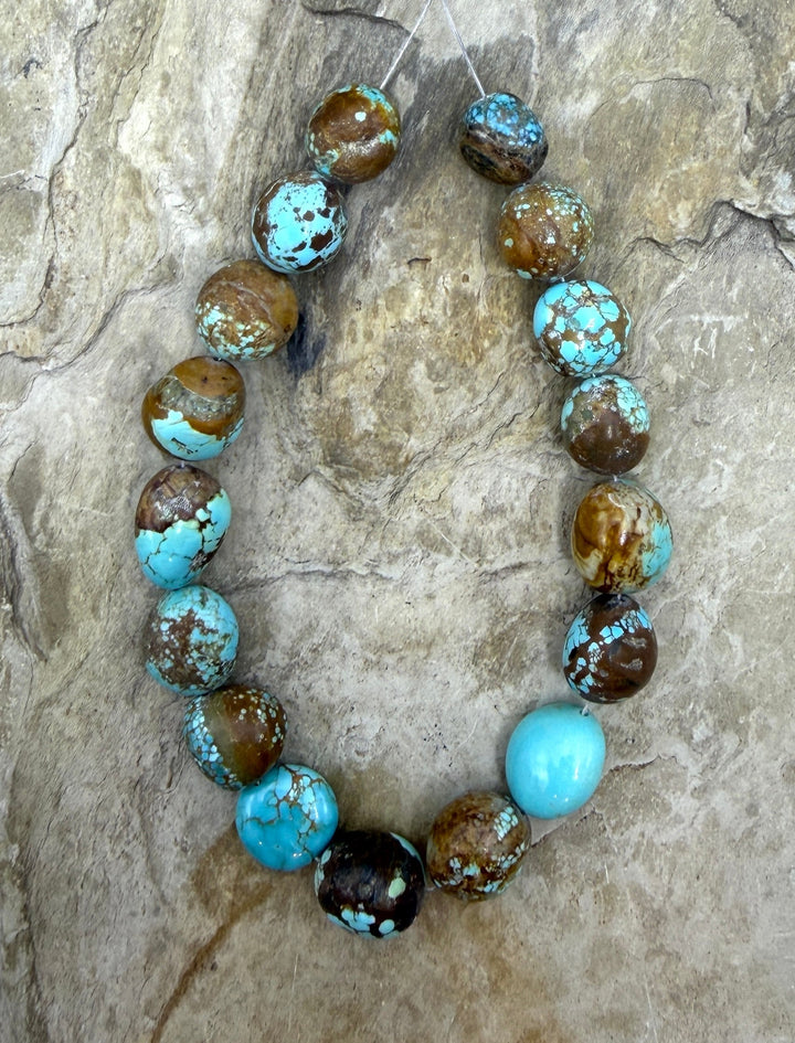 RARE Number 8 Turquoise (Nevada) Graduated Rounded Nugget