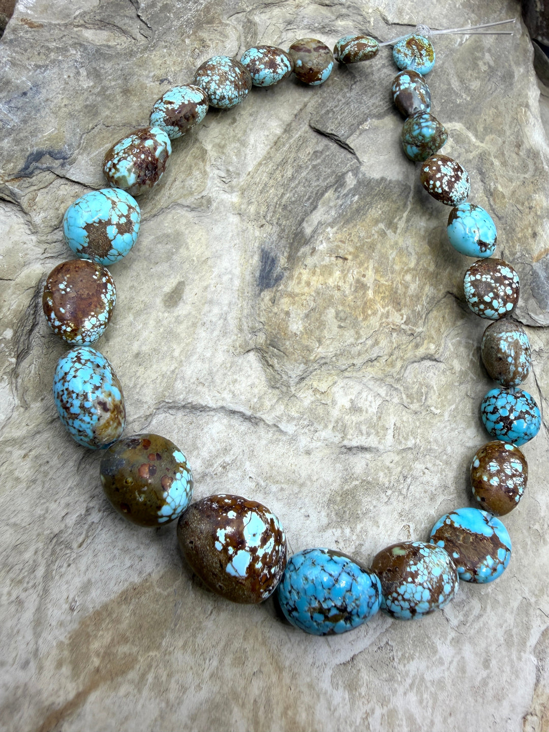 RARE Number 8 Turquoise (Nevada) Graduated Rounded Nugget