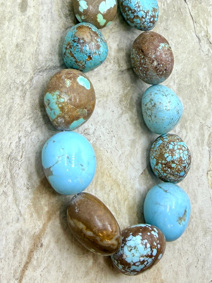 RARE Number 8 Turquoise (Nevada) Graduated Rounded Nugget