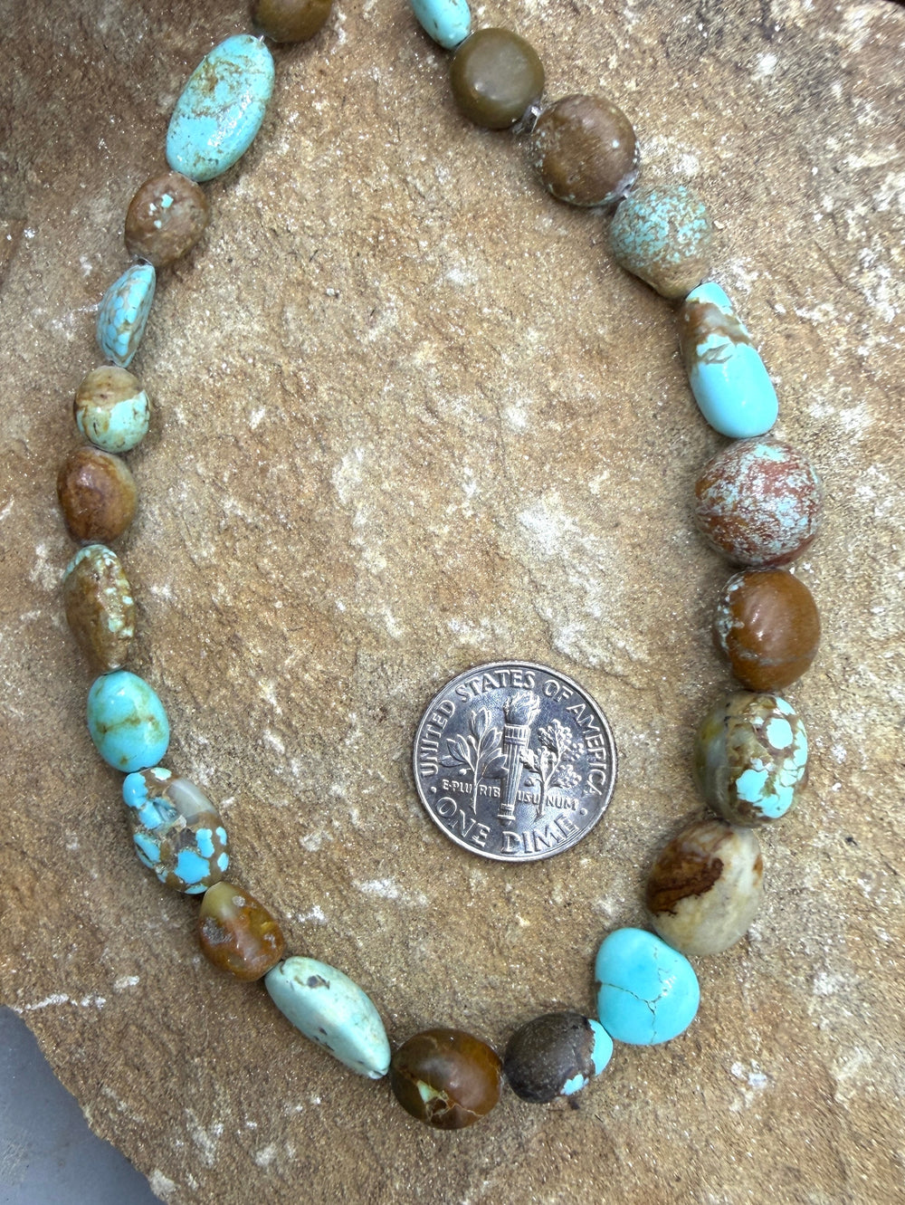 RARE Number 8 Turquoise (Nevada) Graduated Rounded Nugget