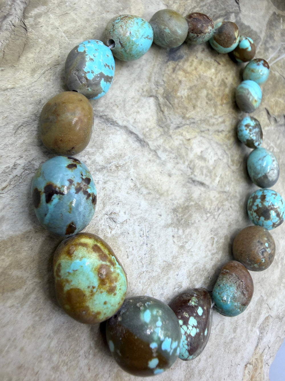 RARE Number 8 Turquoise (Nevada) Graduated Rounded Nugget