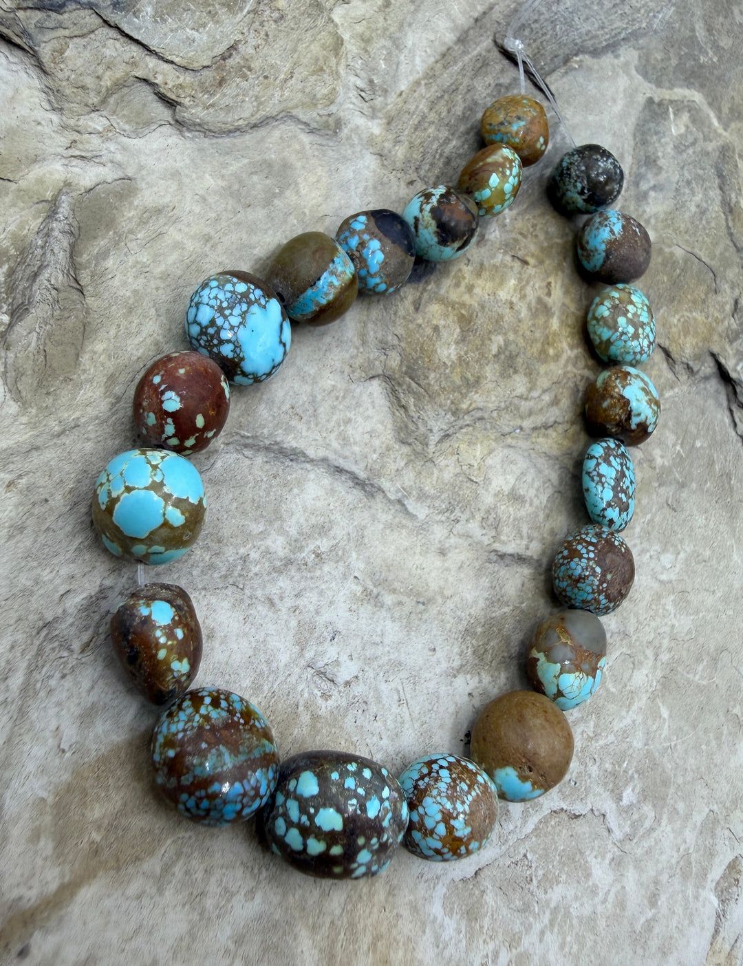 RARE Number 8 Turquoise (Nevada) HUGE Graduated (9-10x14mm)