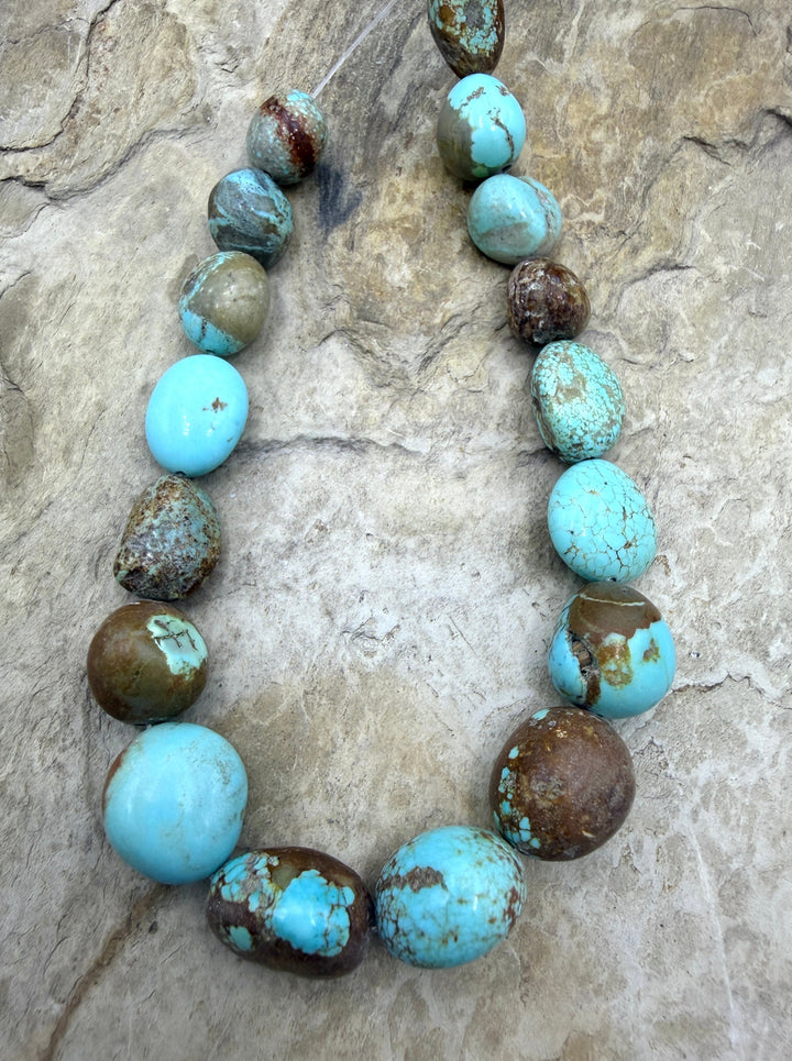 RARE Number 8 Turquoise (Nevada) Rounded Graduated Nugget