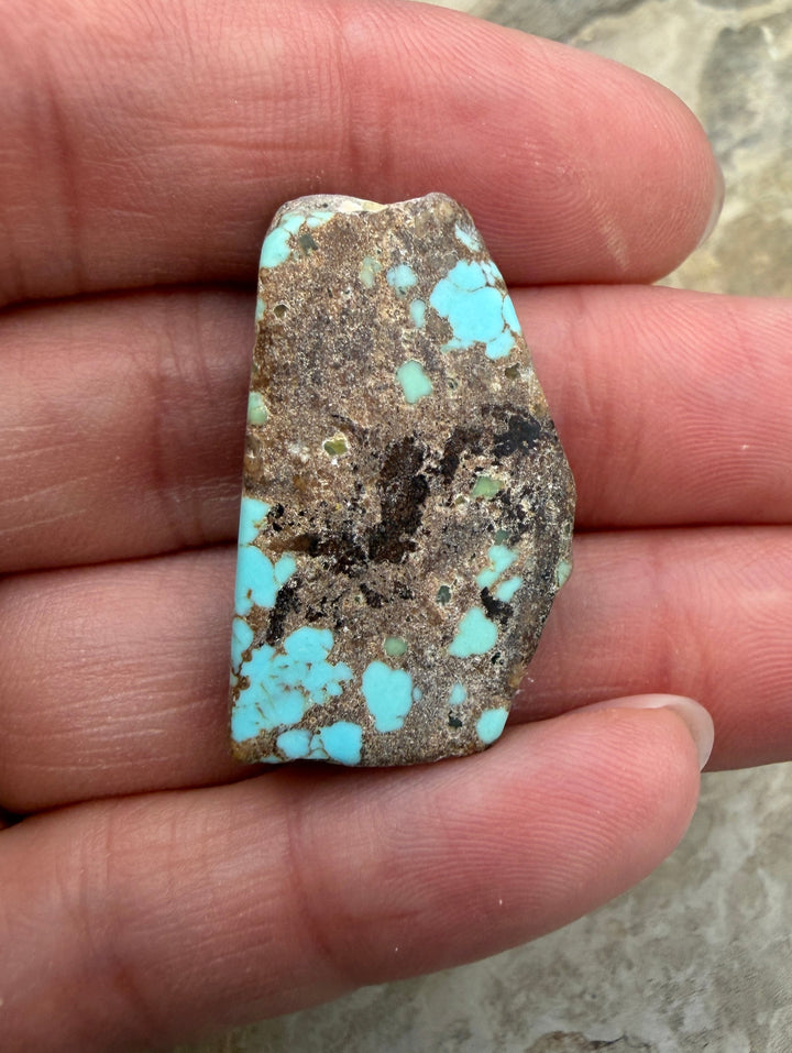 RARE Number 8 Turquoise (Nevada) Slab Beads (Large Hole)
