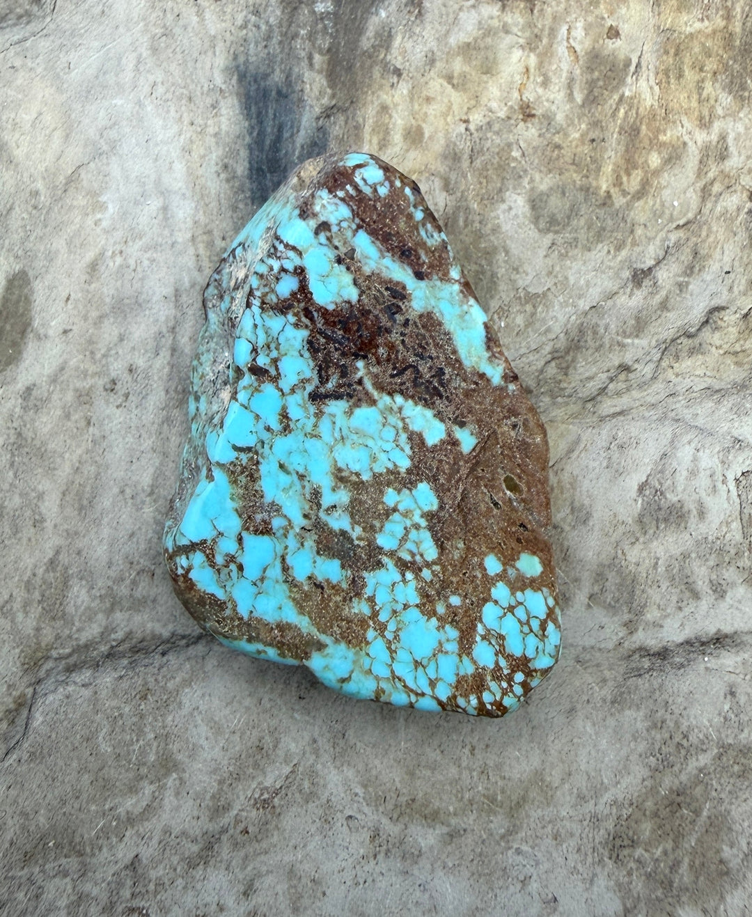 RARE Number 8 Turquoise (Nevada) Slab Beads (Large Hole)