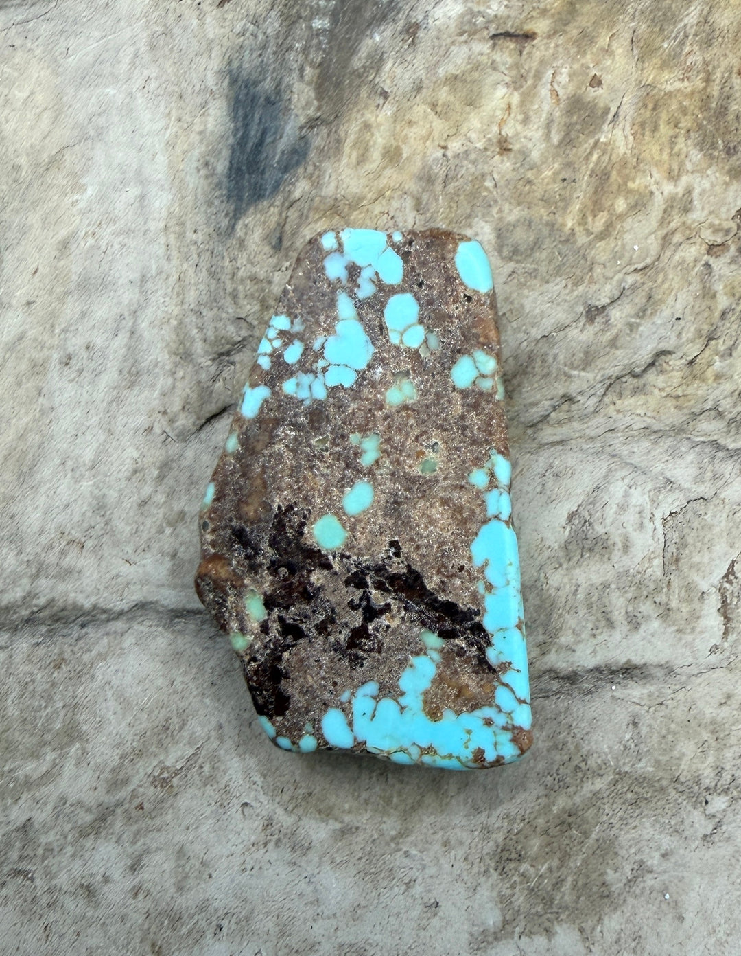 RARE Number 8 Turquoise (Nevada) Slab Beads (Large Hole)