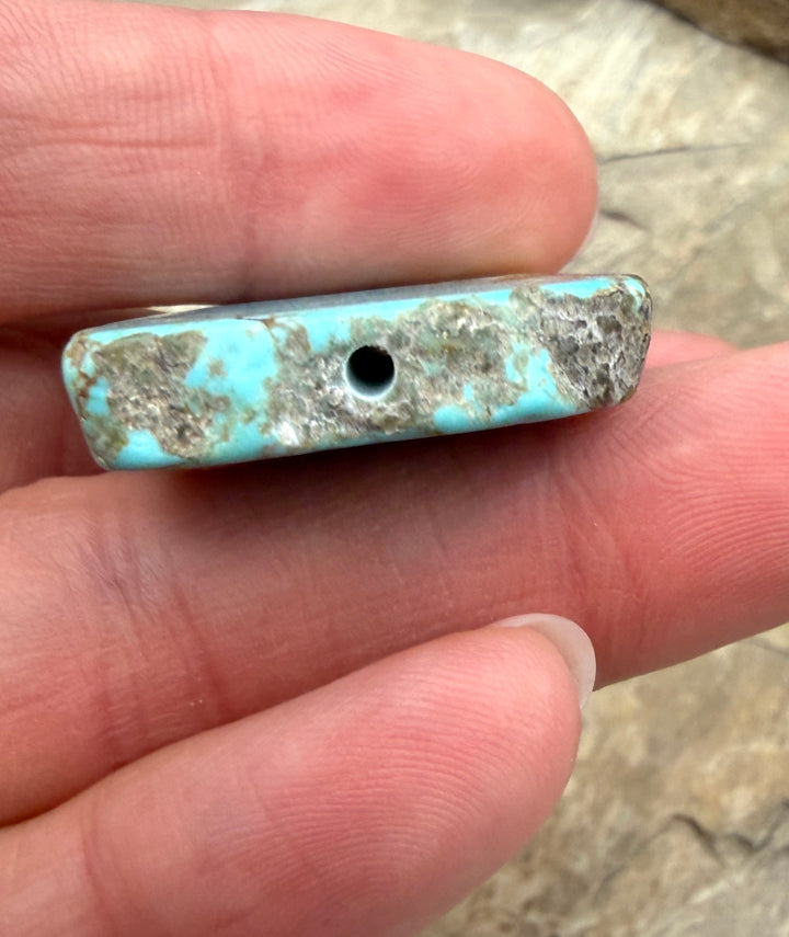 RARE Number 8 Turquoise (Nevada) Slab Beads (Large Hole)