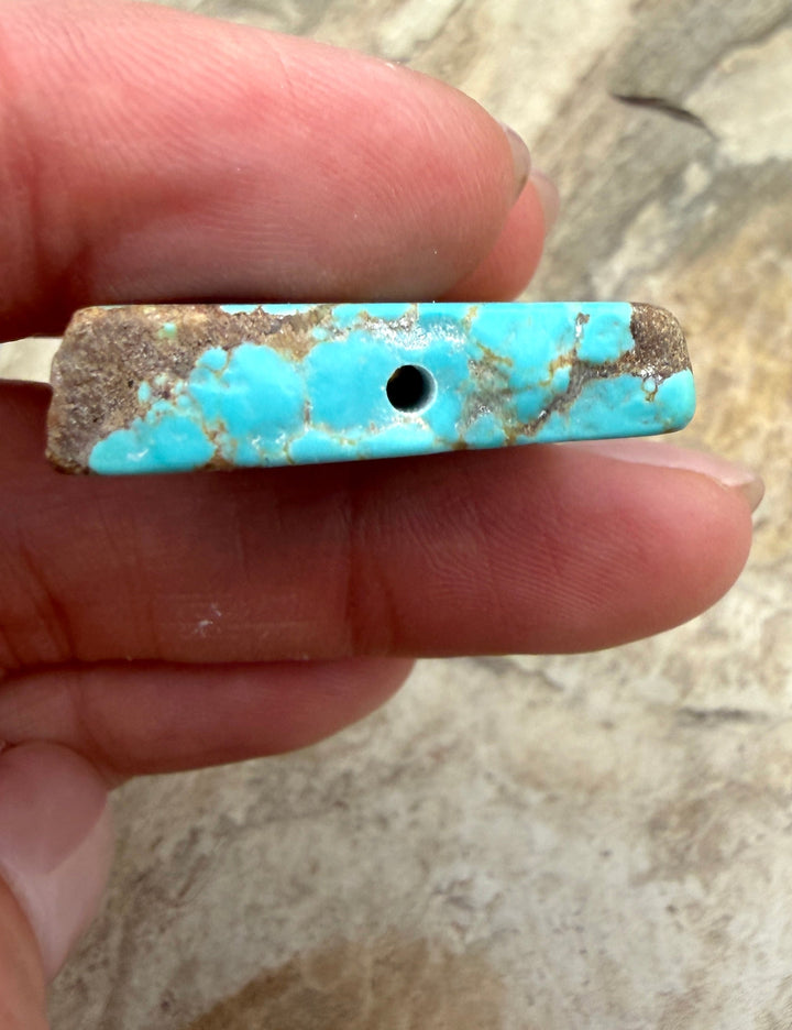 RARE Number 8 Turquoise (Nevada) Slab Beads (Large Hole)