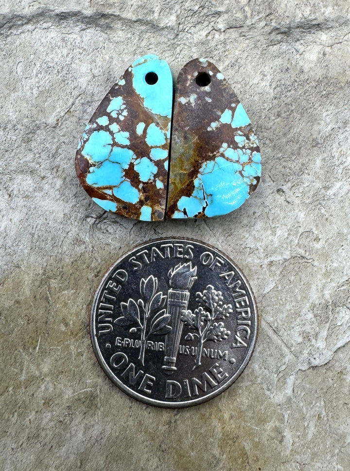 RARE Number 8 Turquoise (Nevada) SMALL Matching Earring