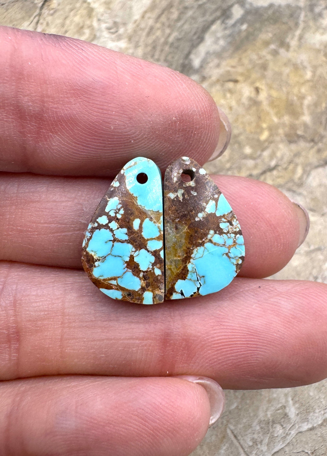 RARE Number 8 Turquoise (Nevada) SMALL Matching Earring