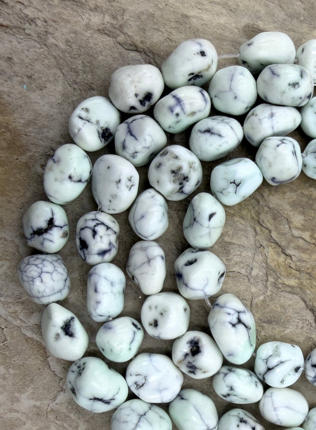RARE Paloma Variscite (Mexico) Nugget Beads 8x10-10x14mm 4