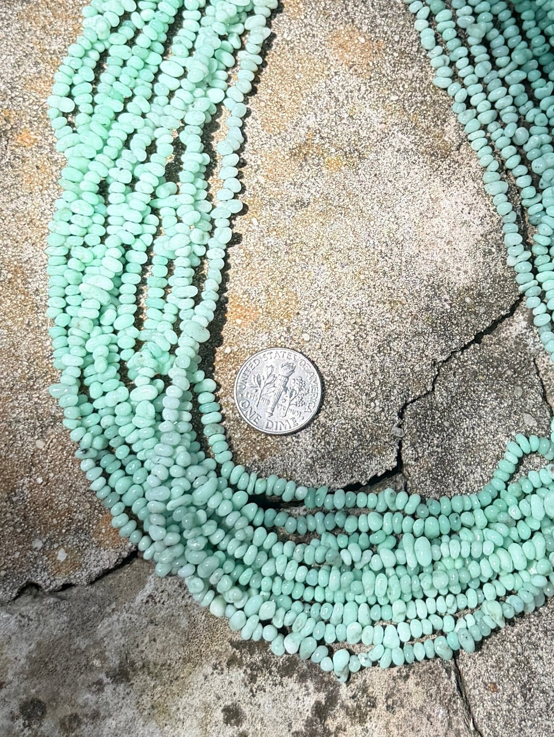 RARE Paloma Variscite (Mexico) Samll Nugget Beads 3-4mm