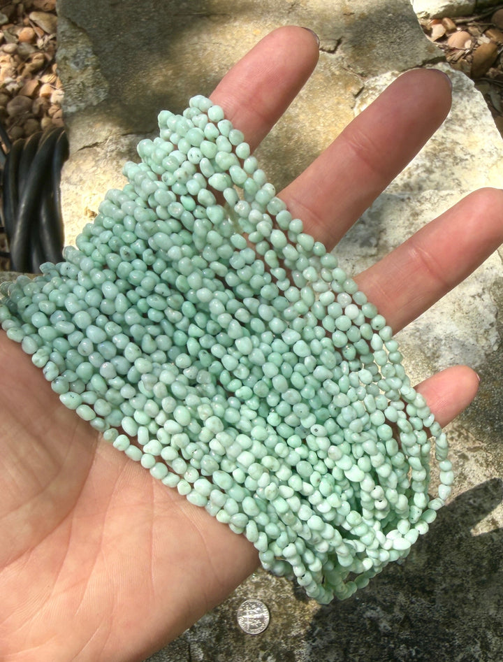 RARE Paloma Variscite (Mexico) Samll Nugget Beads 3-4mm