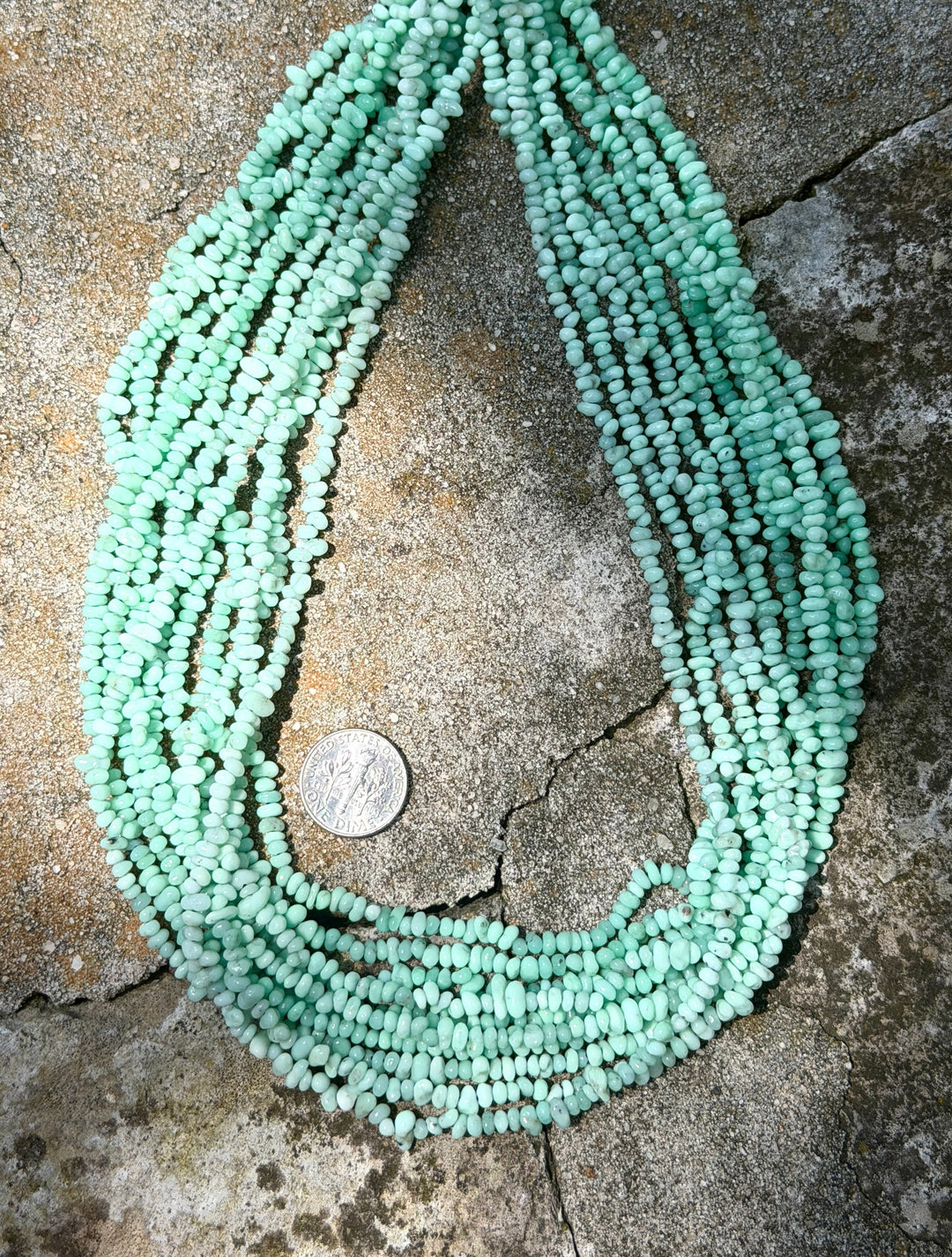 RARE Paloma Variscite (Mexico) Samll Nugget Beads 3-4mm