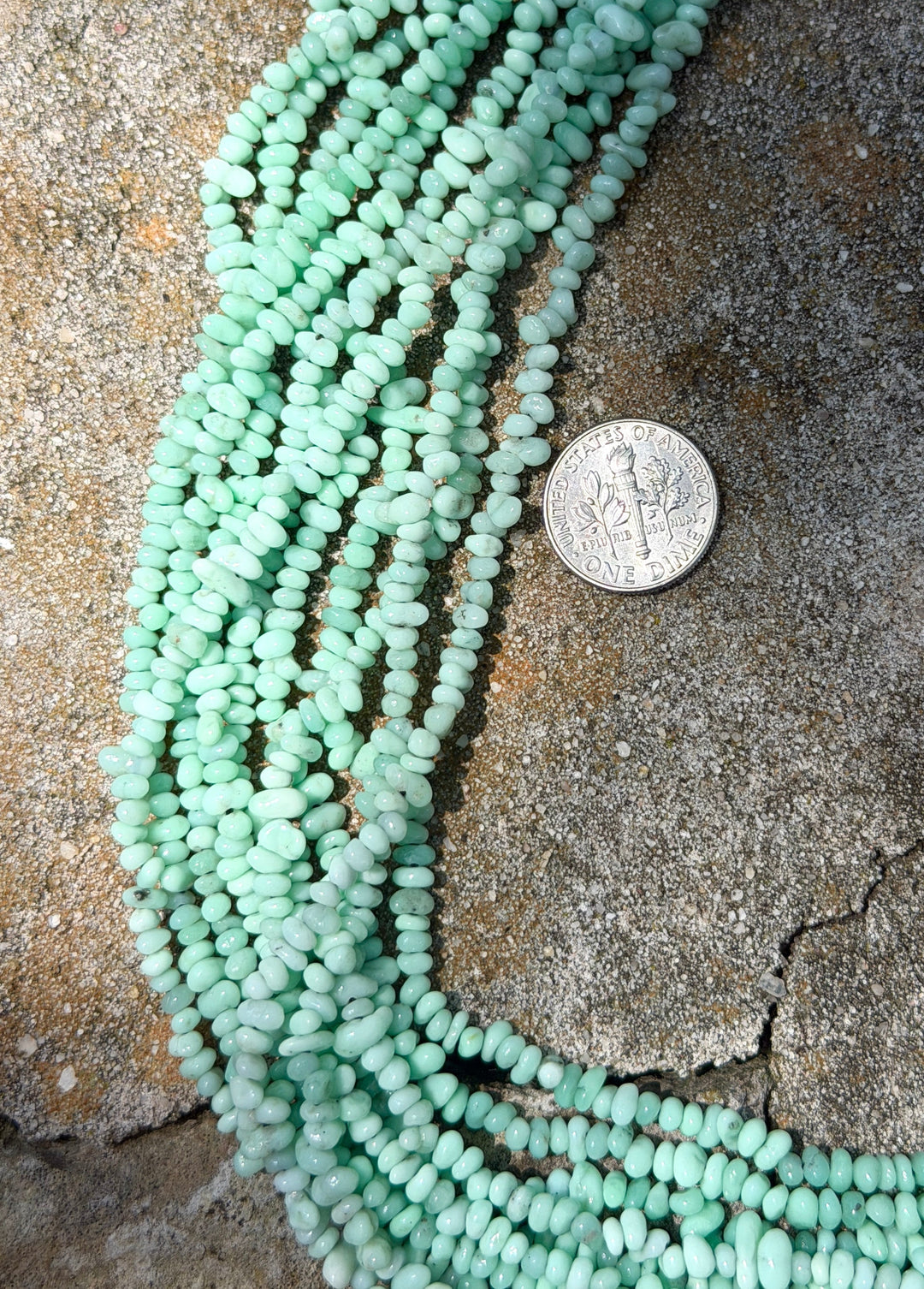 RARE Paloma Variscite (Mexico) Samll Nugget Beads 3-4mm