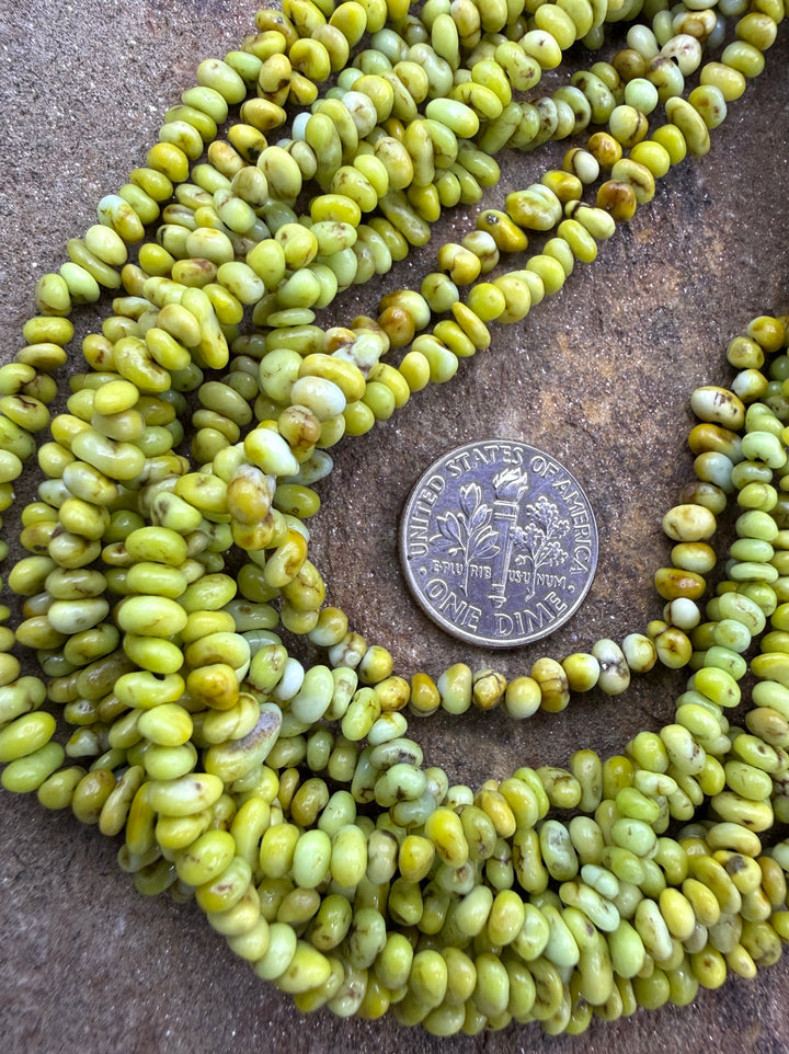 RARE Palomino Variscite 3-4mm Smooth Nugget Bead (Lighter