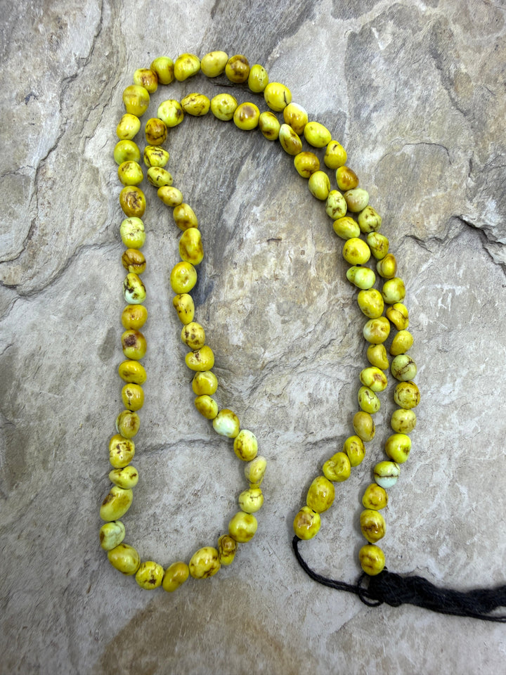 RARE Palomino Variscite 35-6mm Smooth Nugget Bead 18 Inch
