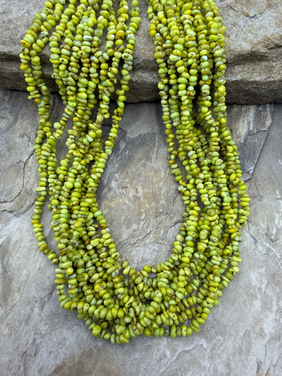 RARE Palomino Variscite 4mm Nugget Beads 18 Inch Strand