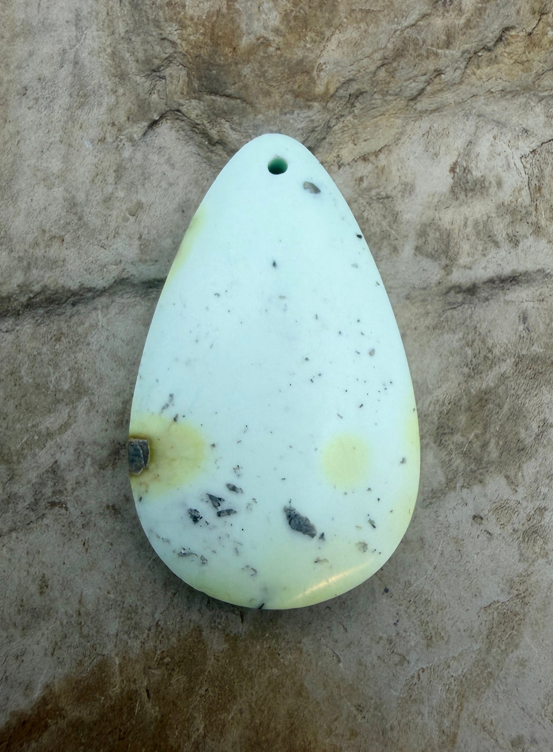 RARE Palomino Variscite Focal Pendant Bead 21x34mm