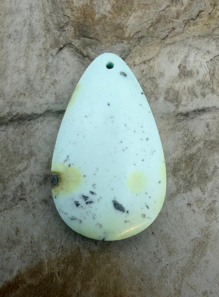 RARE Palomino Variscite Focal Pendant Bead 21x34mm