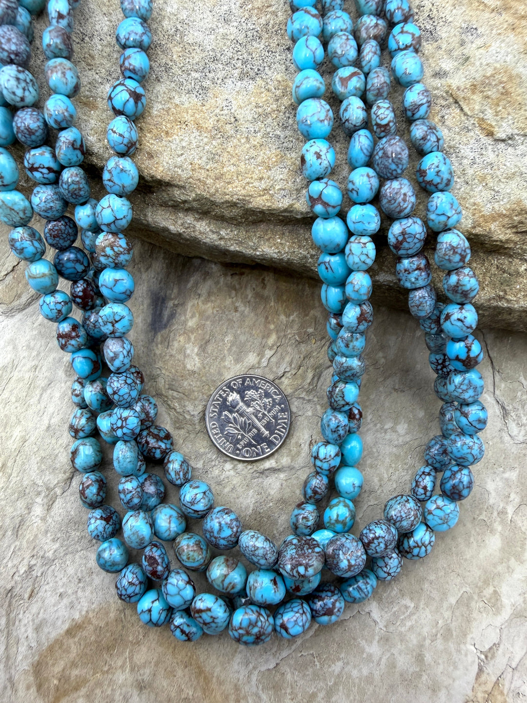 RARE Prince Turquoise (Egypt) Graduated 5-7mm Smooth