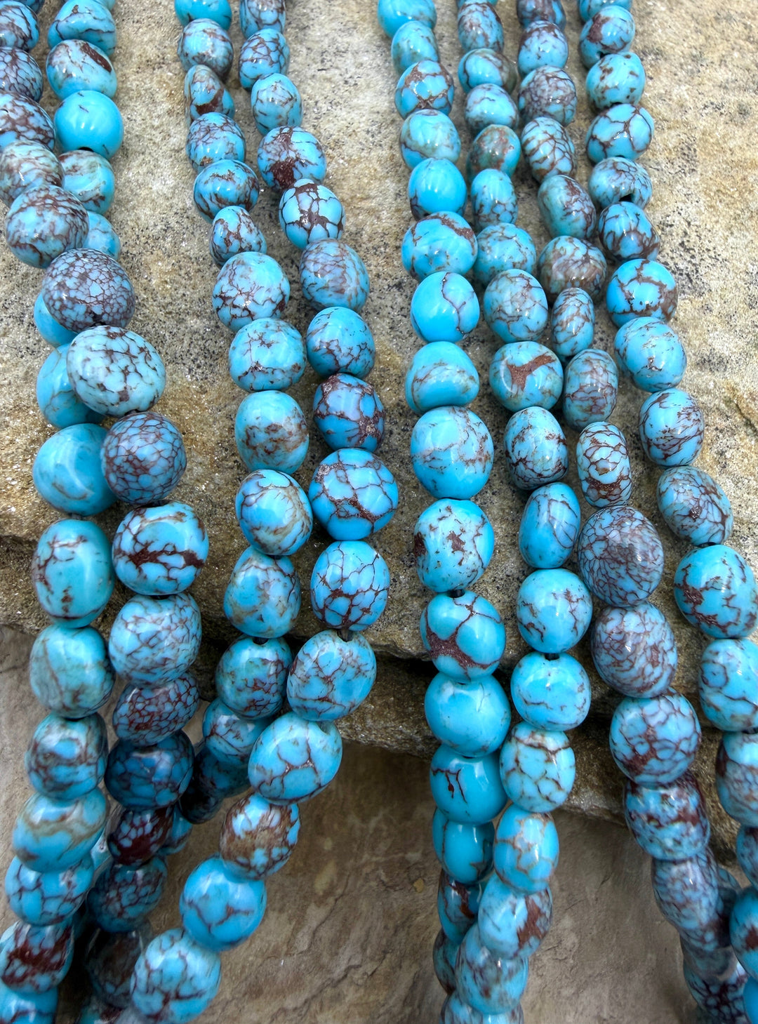 RARE Prince Turquoise (Egypt) Graduated 5-7mm Smooth