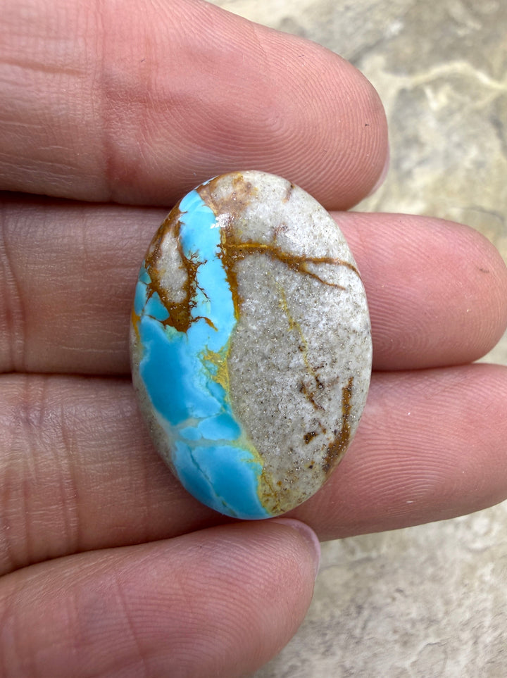 RARE Royston Ribbon Turquoise (NV) 18x25mm Handcut