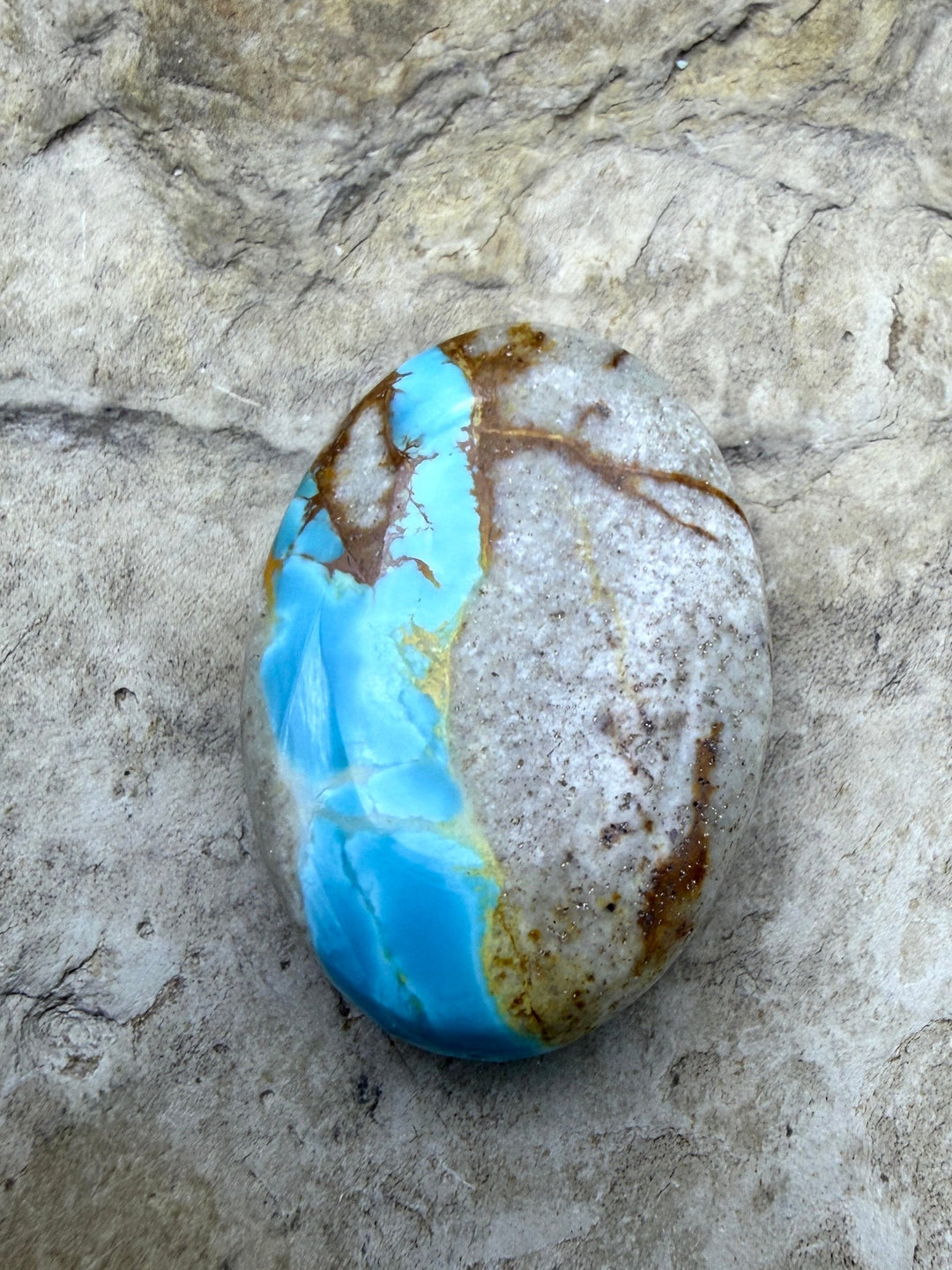 RARE Royston Ribbon Turquoise (NV) 18x25mm Handcut