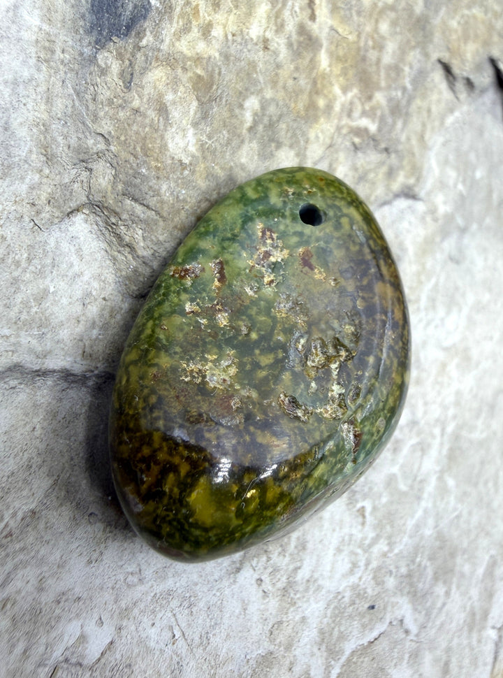 RARE Royston Turquoise (NV) BIG Focal Pendant Bead