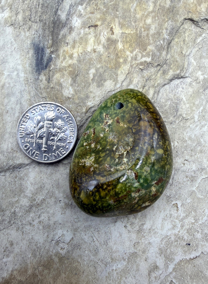 RARE Royston Turquoise (NV) BIG Focal Pendant Bead