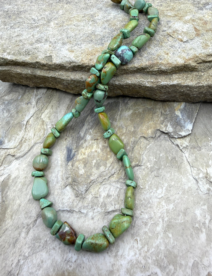 RARE Royston Turquoise (NV) Designer Nugget Strand 15
