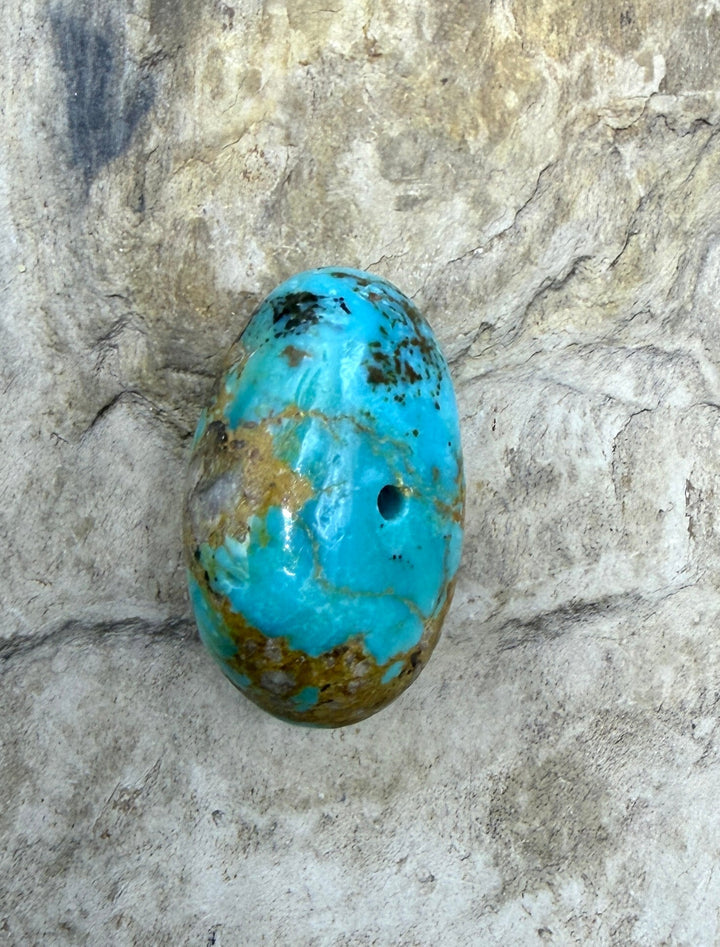 RARE Royston Turquoise (NV) HUGE Focal Bead 16x25x12mm