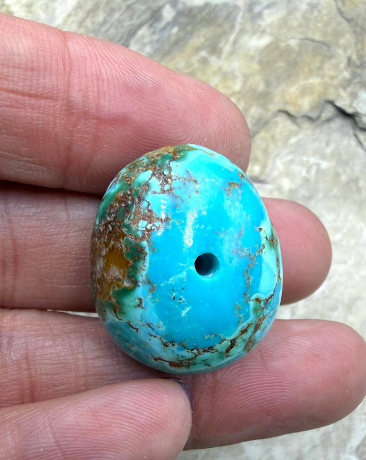 RARE Royston Turquoise (NV) HUGE Focal Bead 21x25x16mm