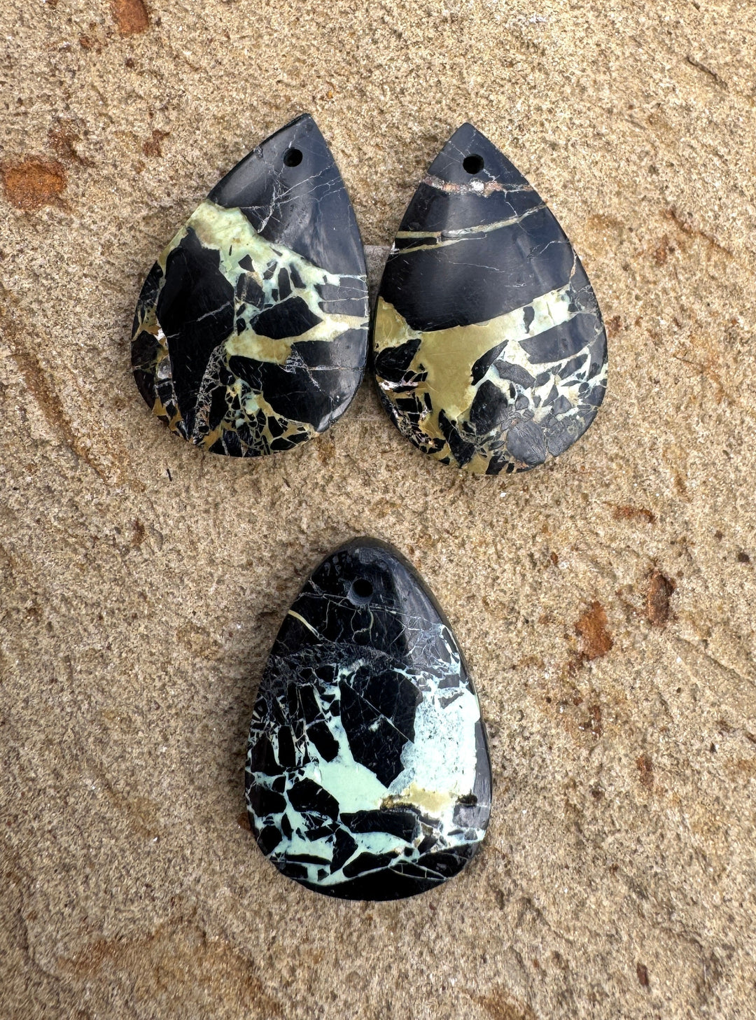 RARE San Pedro Variscite (Nevada) Matching Earring Slab
